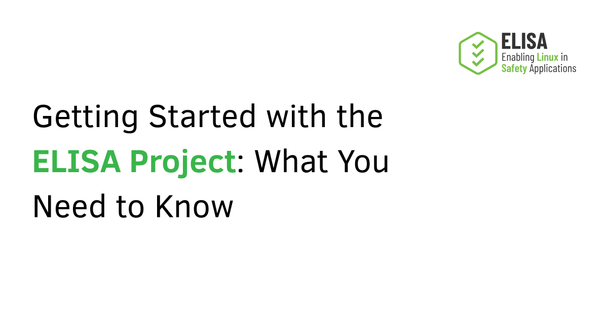 Getting Started with the ELISA Project What You Need to Know