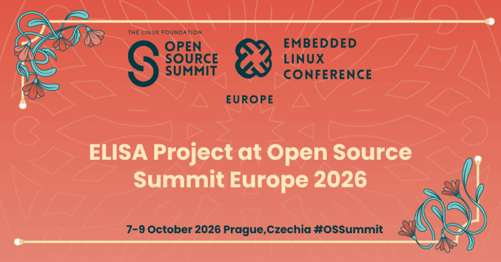 ELISA Project at Open Source Summit Europe 2026