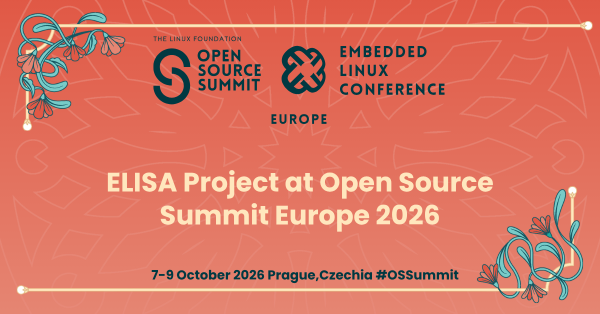 ELISA Project at Open Source Summit Europe 2026